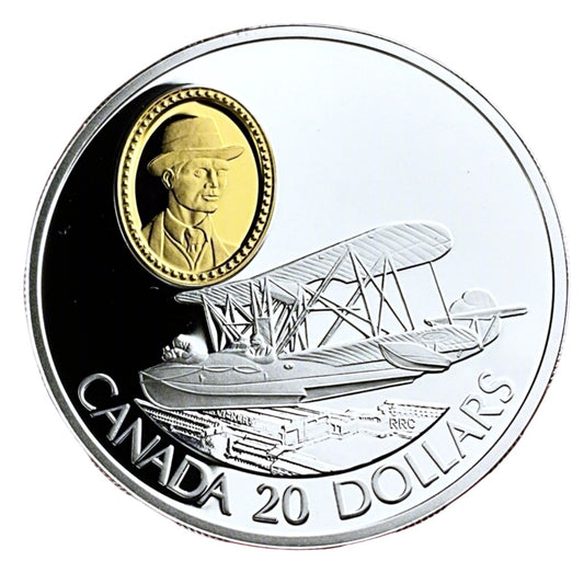 .925 ozt Canadian Vickers Vedette Silver $20