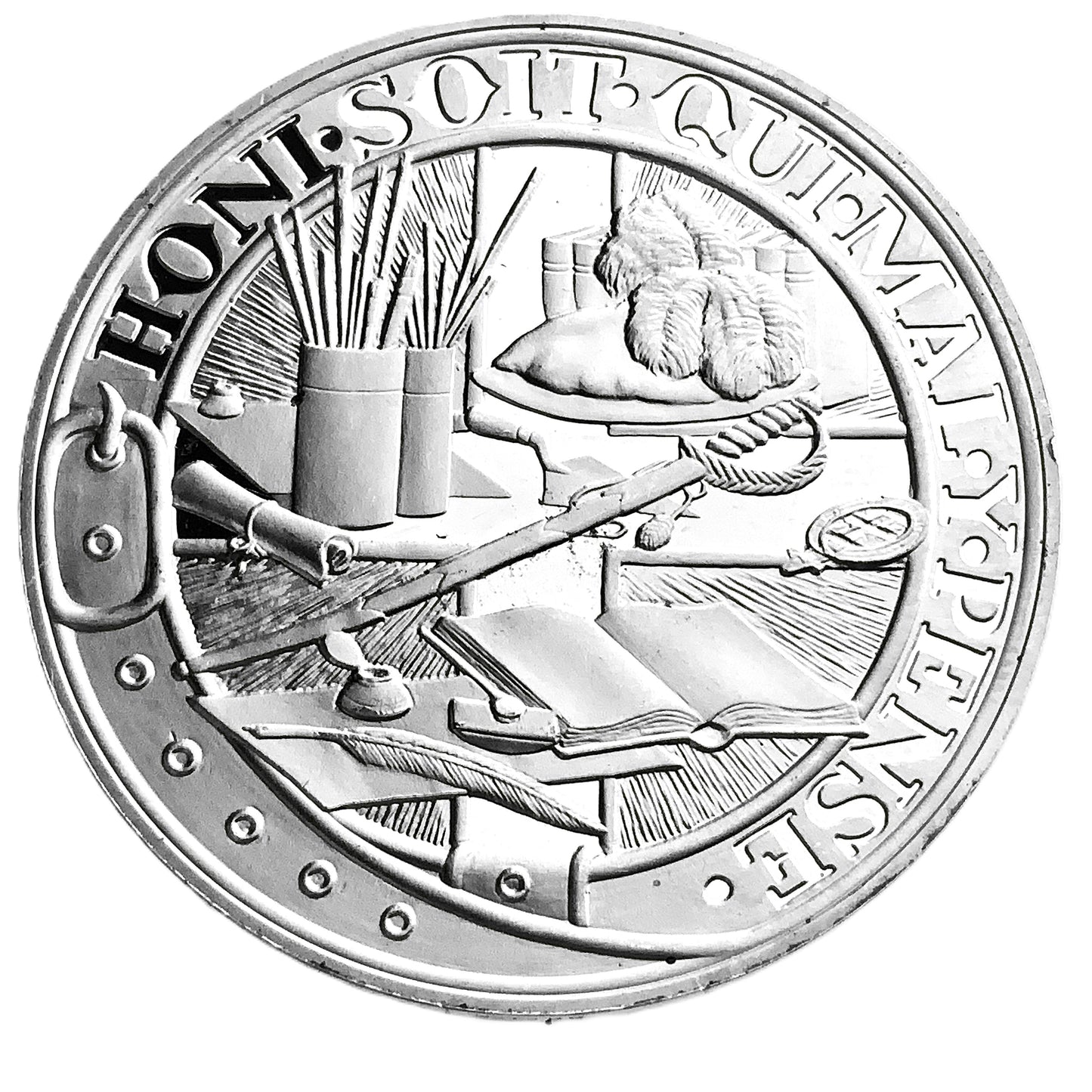 .914 ozt Winston Churchill Silver Round