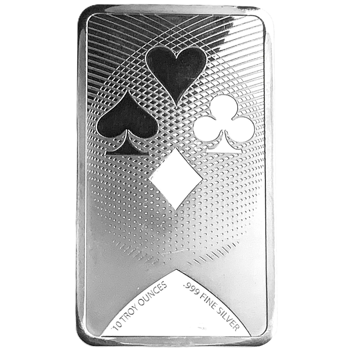 10 ozt Ace of Spade 999 Bullion Silver Bar