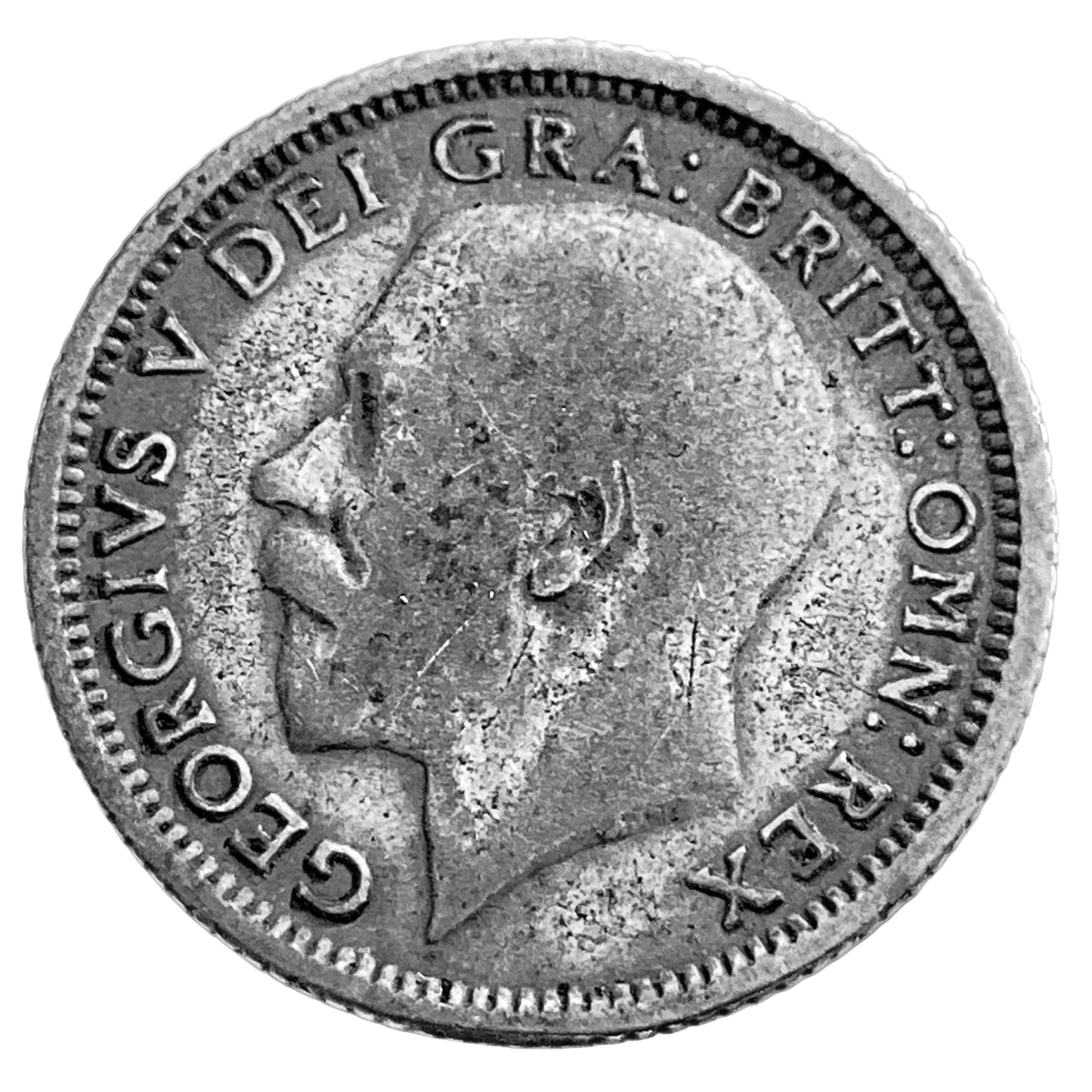 .043 ozt 1926 British Sixpence Silver Coin