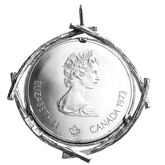 1 ozt 1976 Olympic Silver Coin Pendant $5