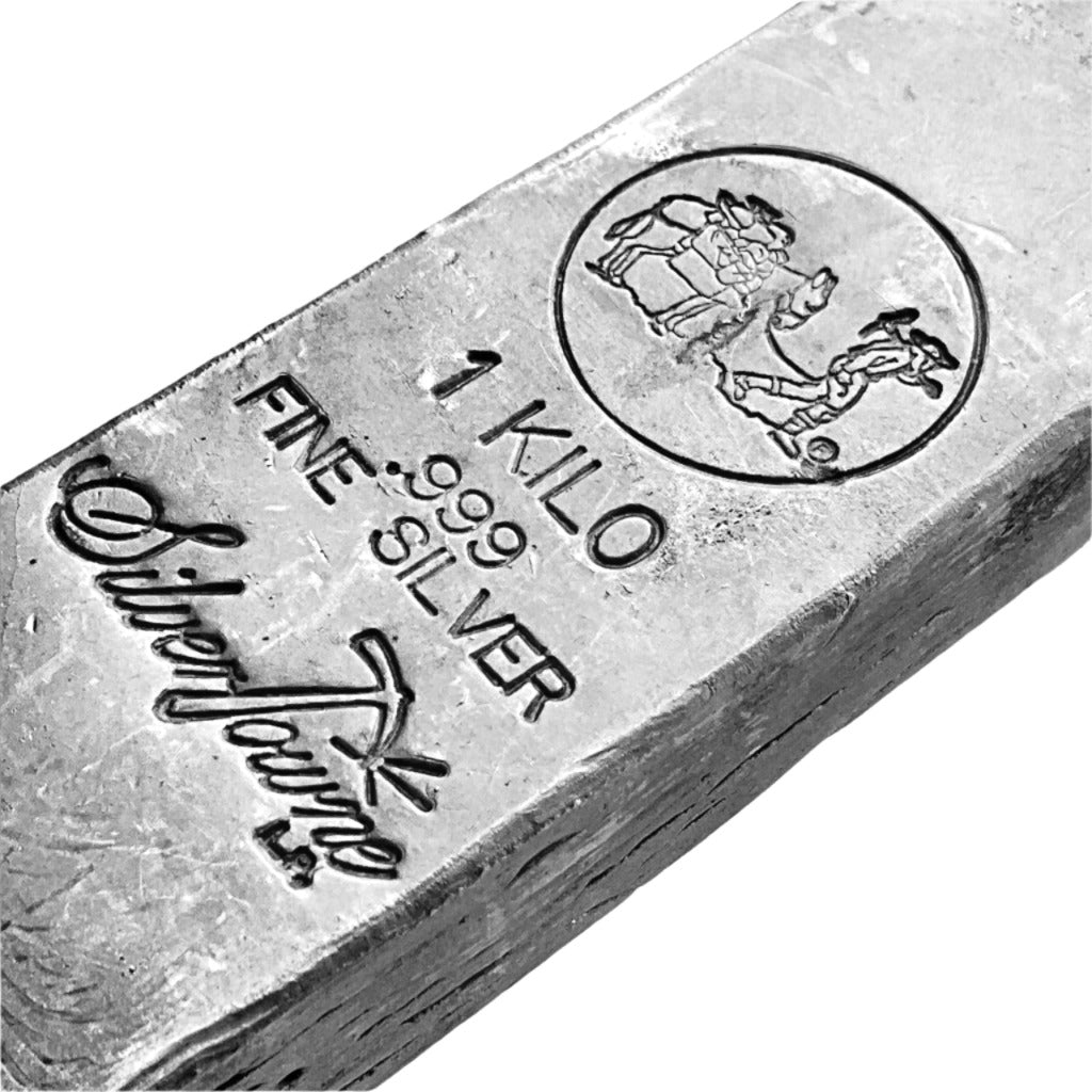 1 kg ozt Vintage SilverTowne Silver 999 Bar