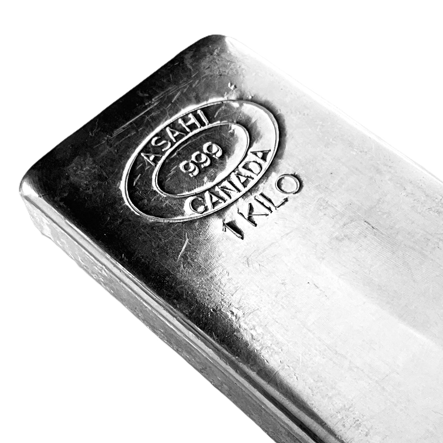 32.15 ozt  1 kg Asahi Canada 999 Silver Bar
