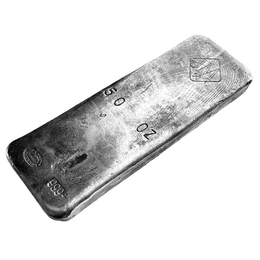 50 ozt Johnson Matthey Vintage 999 Silver