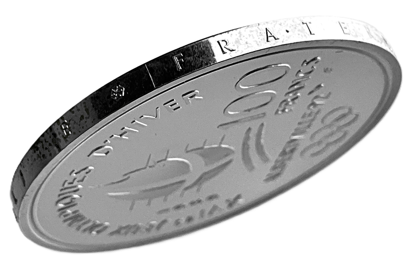 .6424 ozt Figure Skating Silver 100 Francs