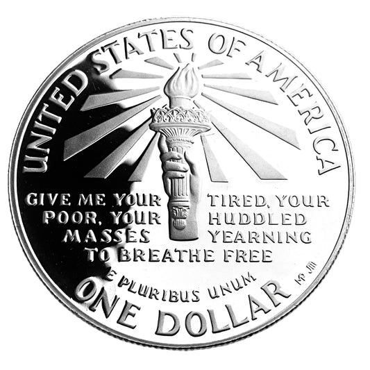 .7734 ozt Statue of Liberty Silver Coin $1