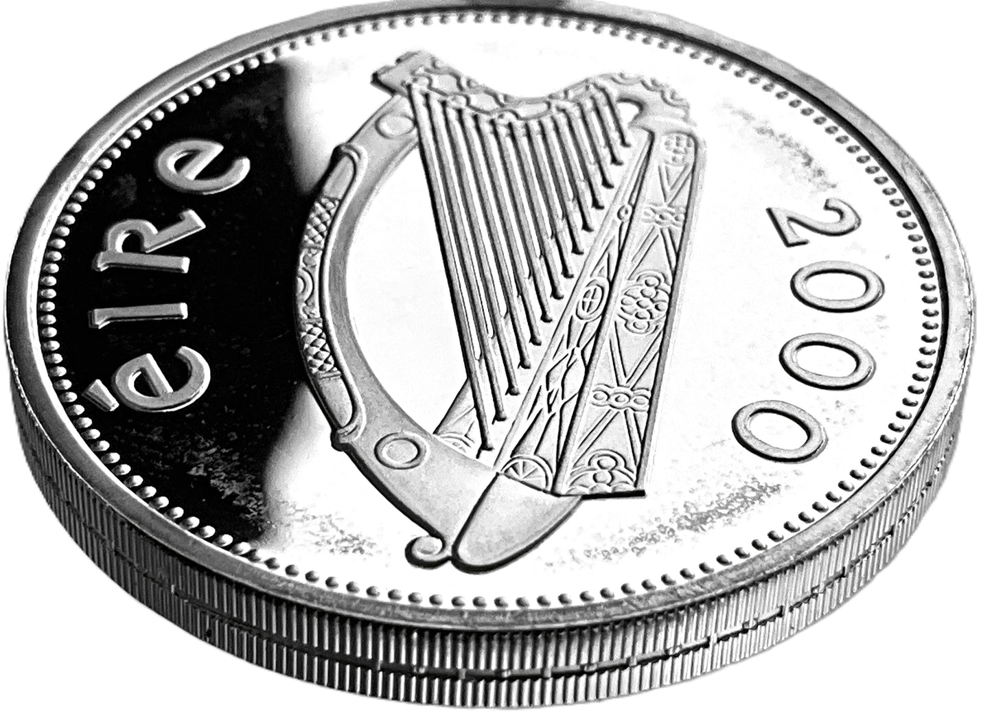 .5977 ozt Ireland Harp Currach Silver Coin £1