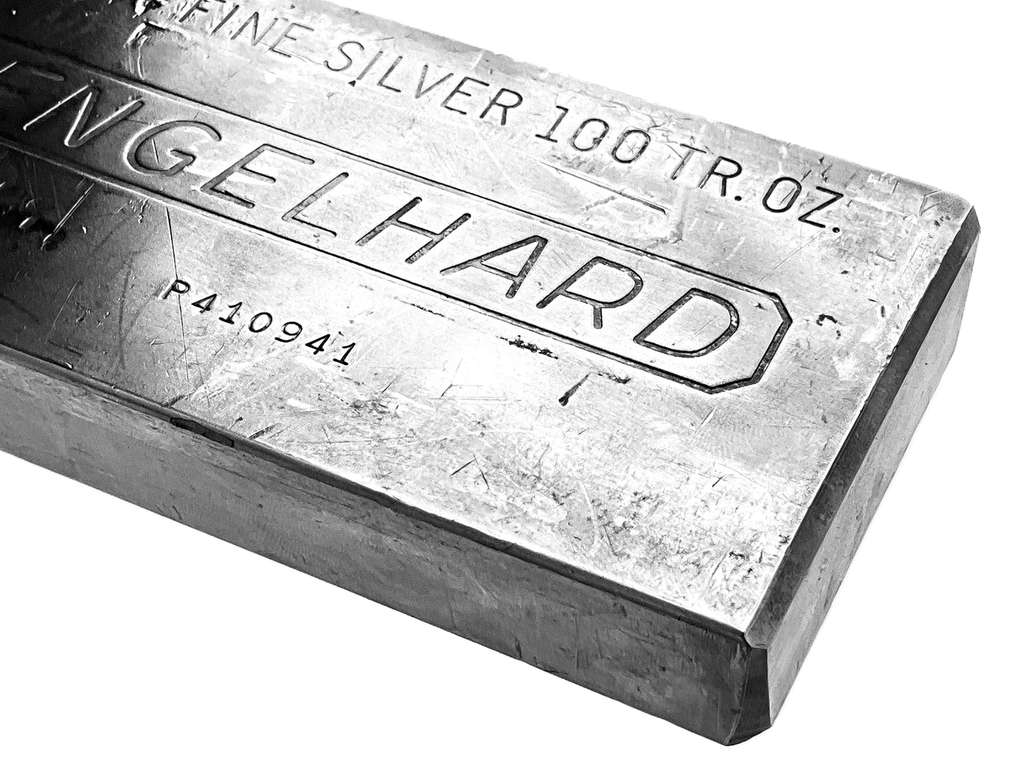 100 ozt Vintage Engelhard 999 Silver Bar