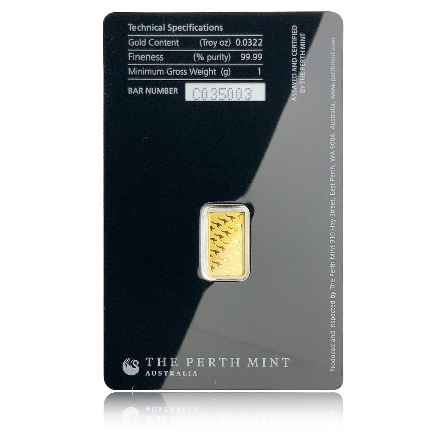 1 gram Australia Perth Mint Gold Bar
