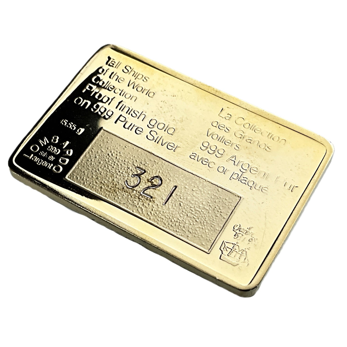 .500 ozt Simon Bolivar Tall Ship 999 Silver