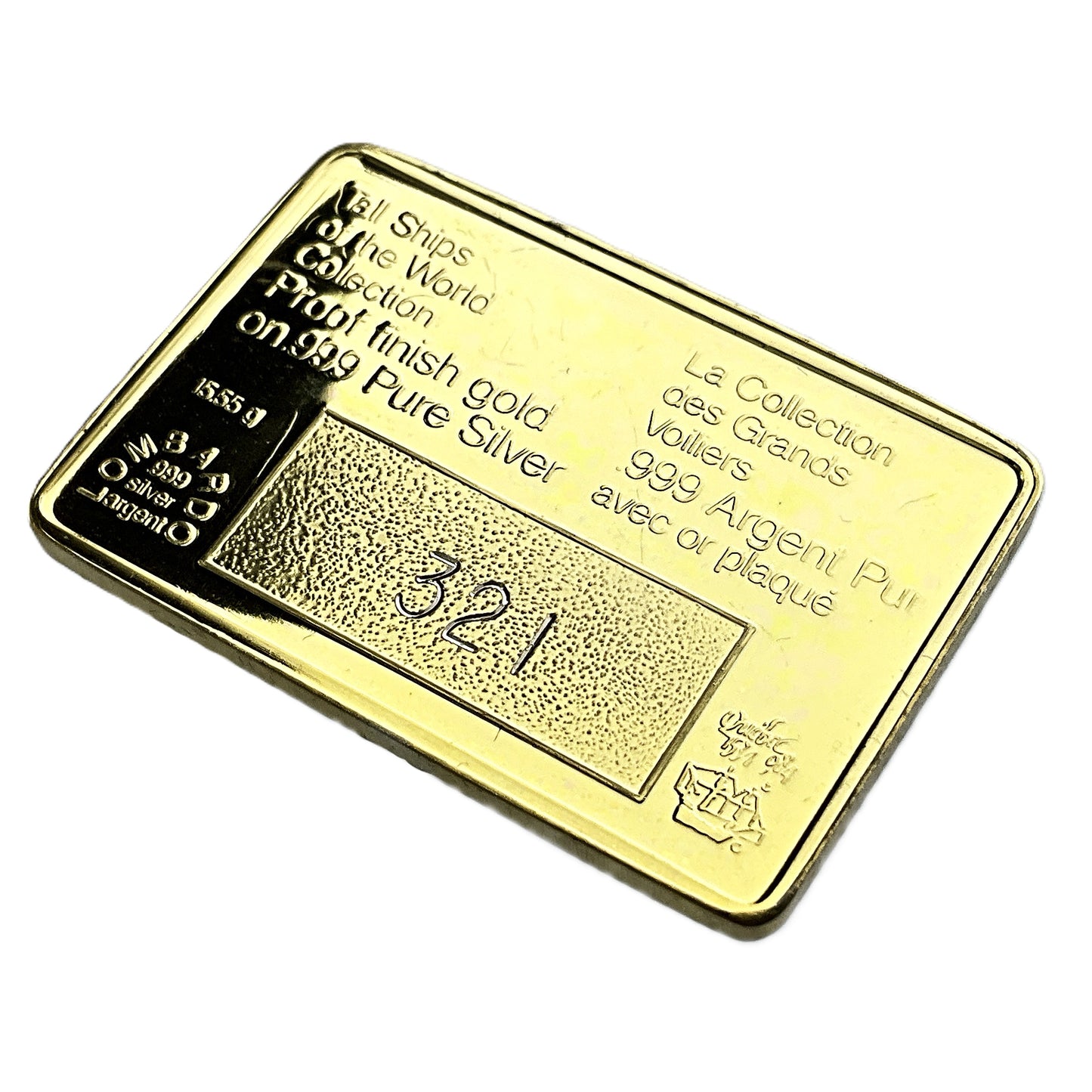 .500 ozt Island Queen Tall Ship 999 Silver