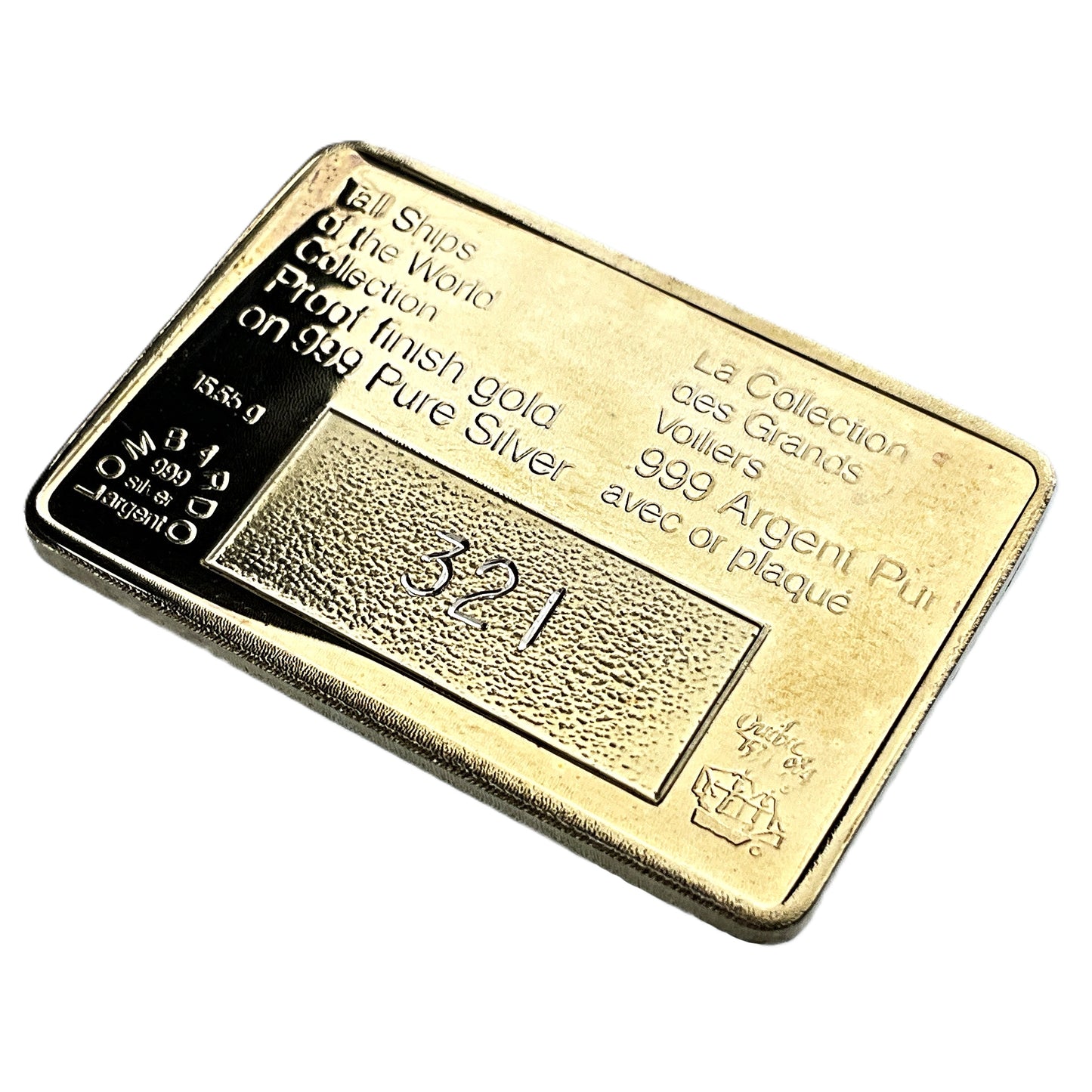 .500 ozt Gazela Primeiro Tall Ship 999 Silver