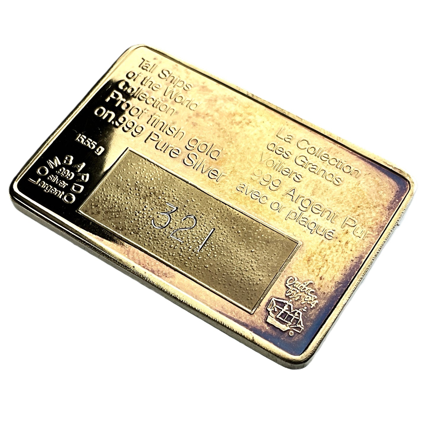 .500 ozt Juan Sebastian Tall Ship 999 Silver