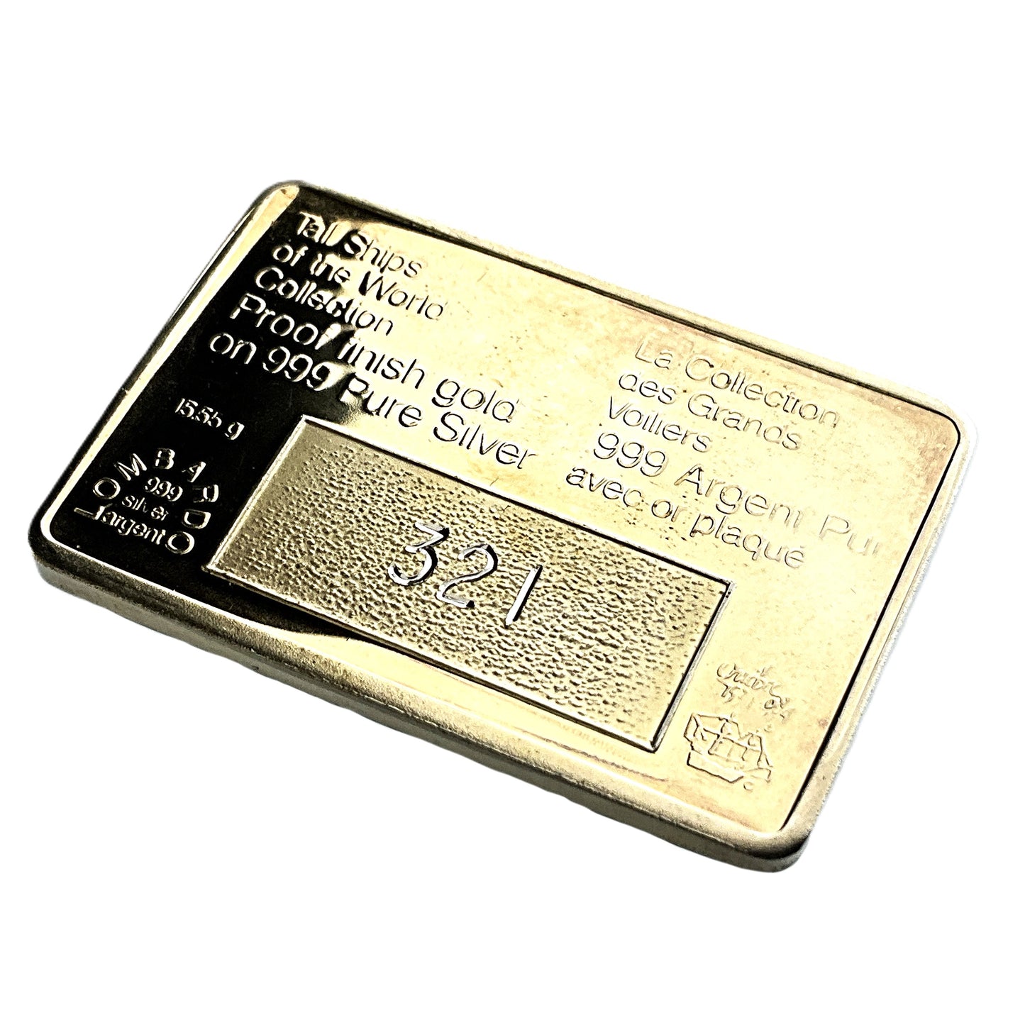 .500 ozt Jacques Cartier Tall Ship 999 Silver