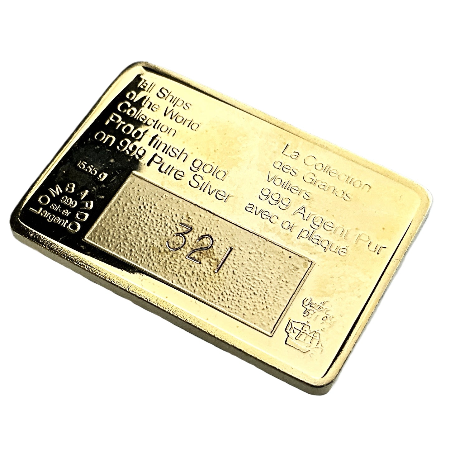 .500 ozt Bluenose II Tall Ship 999 Silver