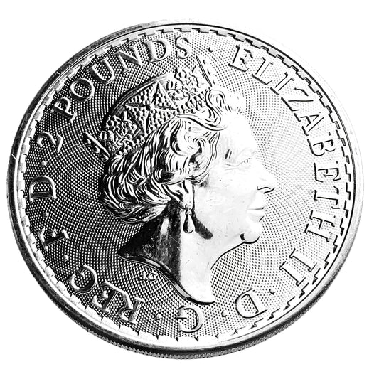 1 ozt British Britannia 999 Silver £2 Bullion Coin