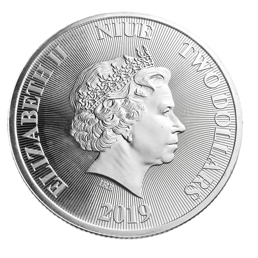 1 ozt Niue Tree of Life 9999 Silver Coin $2
