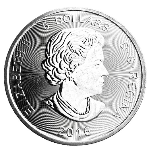 1.5 ozt Canadian Cougar RCM 9999 Fine Silver $5 Coin