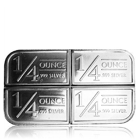 1 ozt 4 x 1/4 ozt Stagecoach 999 Silver Bar