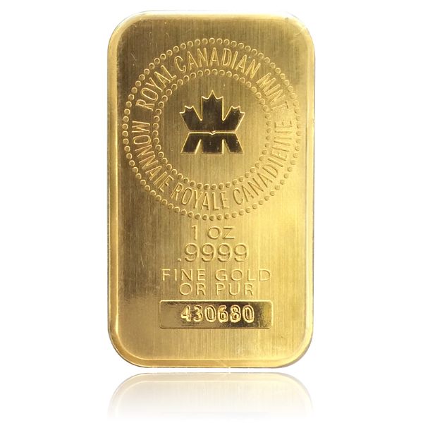 1 ozt RCM Gold 9999 Bar