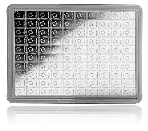 3.215 ozt Valcambi (100 x 1g) 999 Silver Sheet