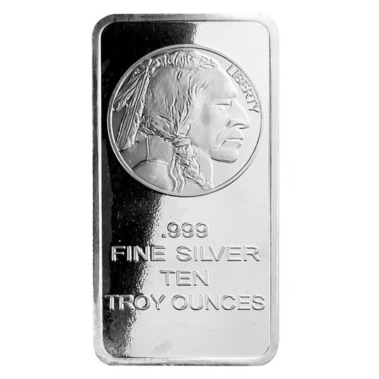 10 ozt Silvertowne Buffalo Bar