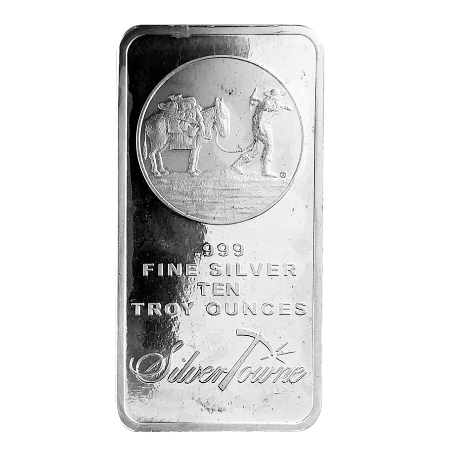 10 ozt Silvertowne Prospector Bar