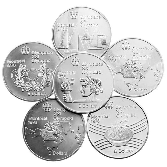 .72+ ozt 1976 Olympic Silver 925 $5 Coin