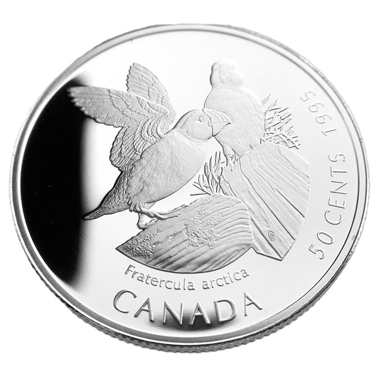 .277 ozt Canada Atlantic Puffin Silver 50¢