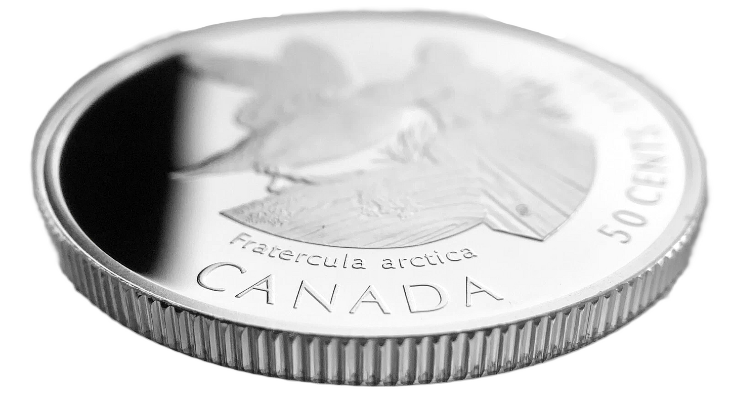 .277 ozt Canada Atlantic Puffin Silver 50¢