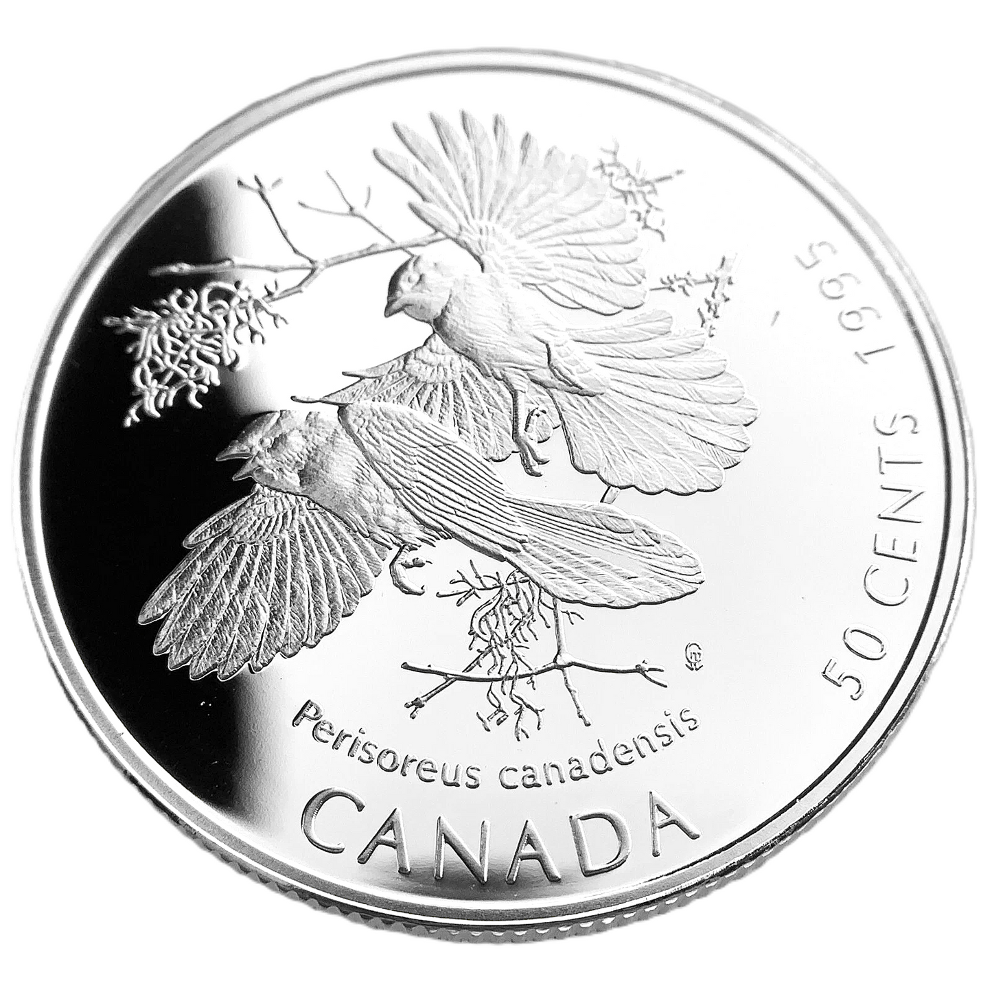 .277 ozt Canada Gray Jays Silver 50¢