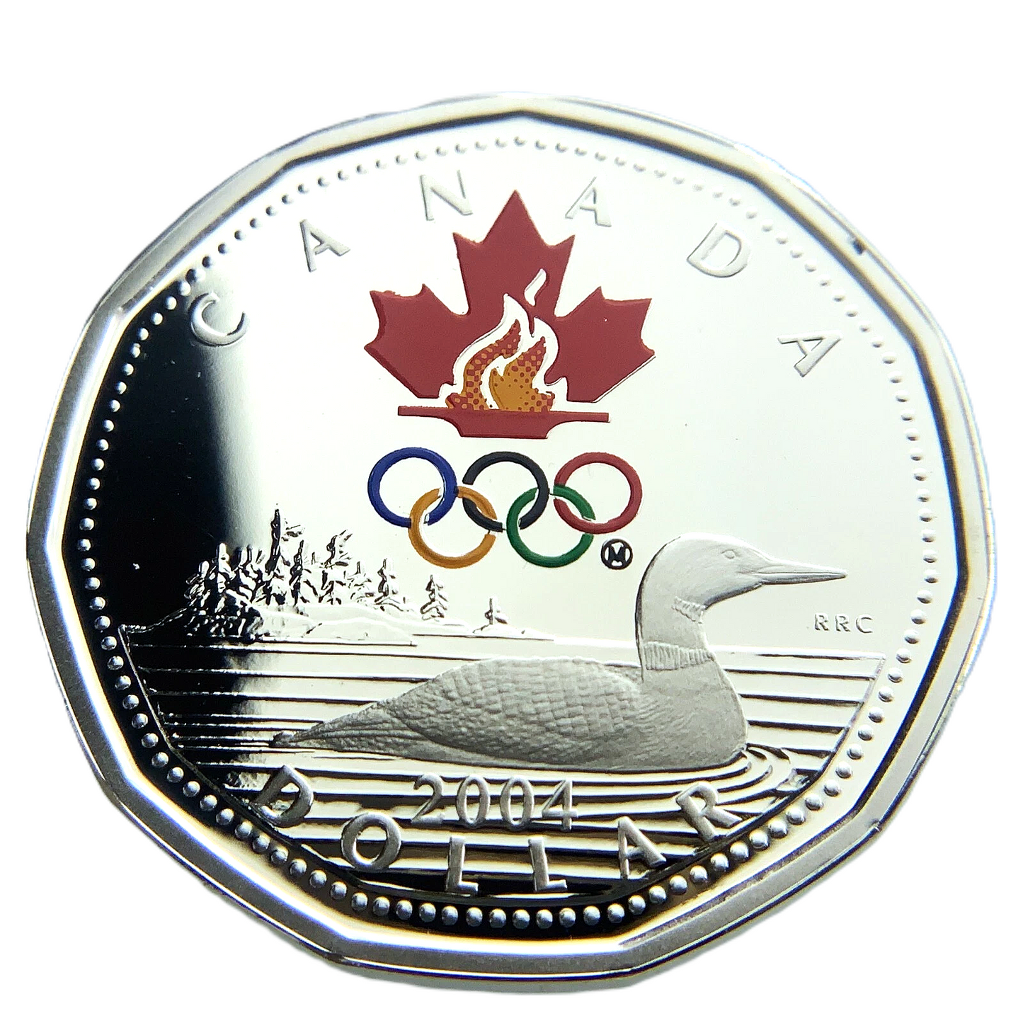 .208 ozt 2004 Lucky Loonie Silver Coin $1