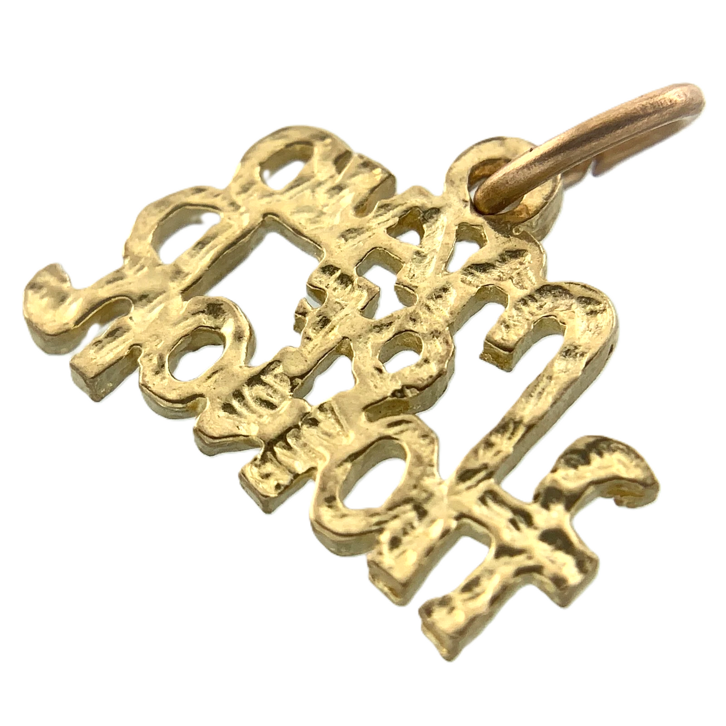 Maid of Honor Pendant 10K Yellow Gold Charm Wedding Gift AU028