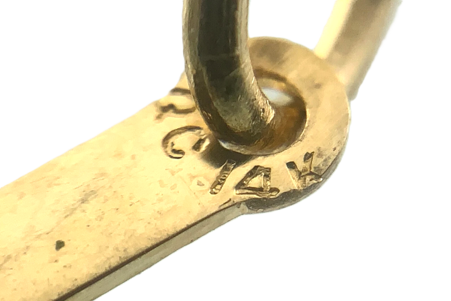 Cross Pendant 14K Yellow Gold Elegant Religious Charm AU031