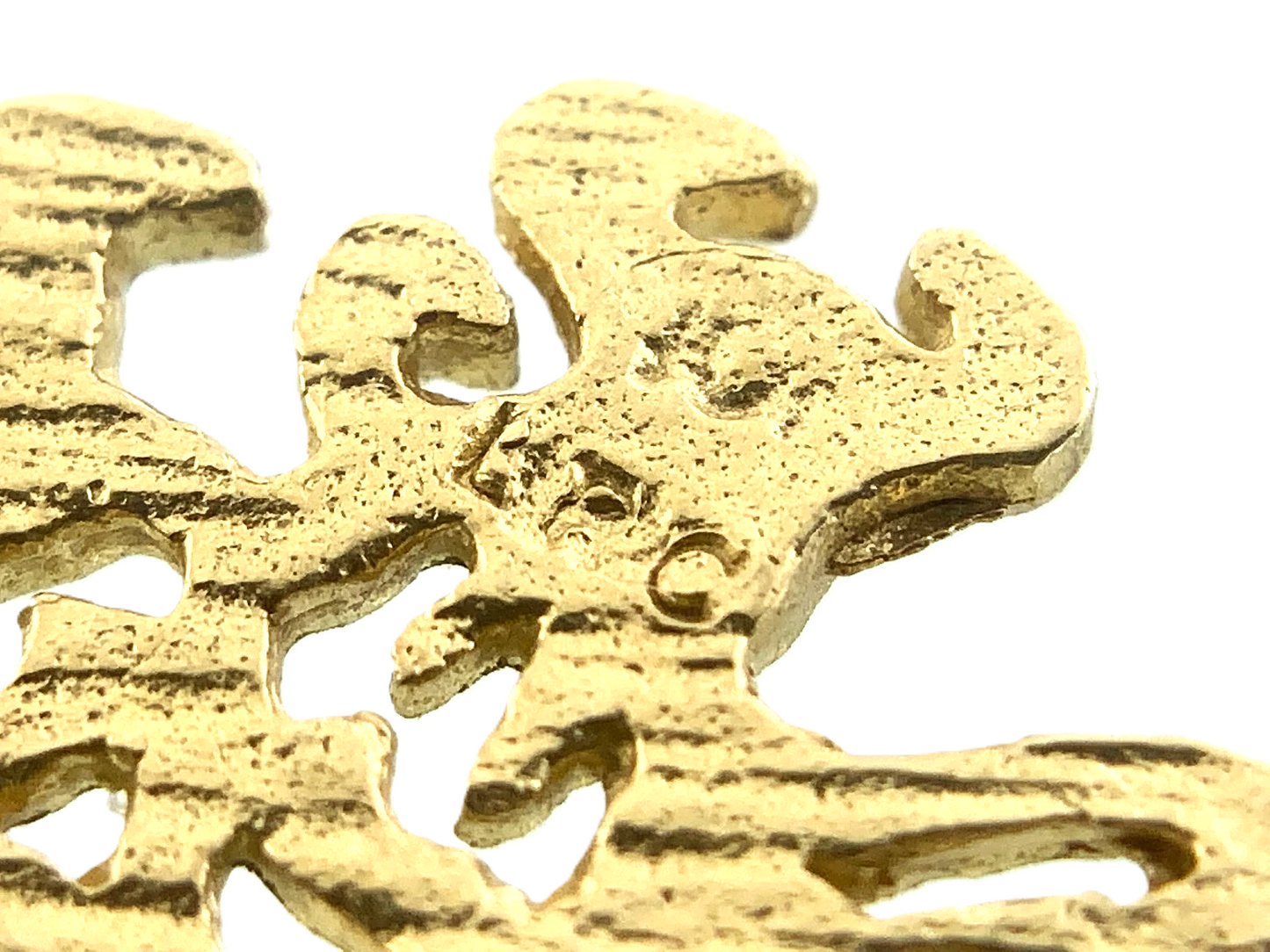 10K Yellow Gold Flying Eagle Pendant Charm AU057