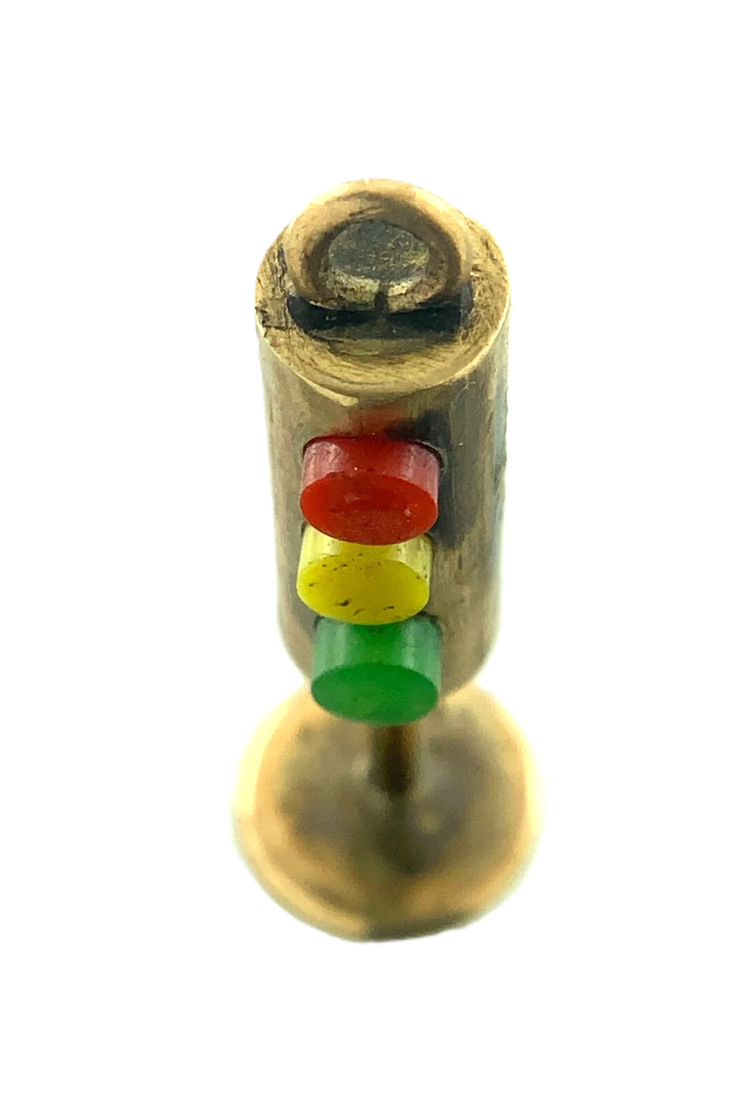 9K Yellow Gold Traffic Light Pendant Charm Tested AU087