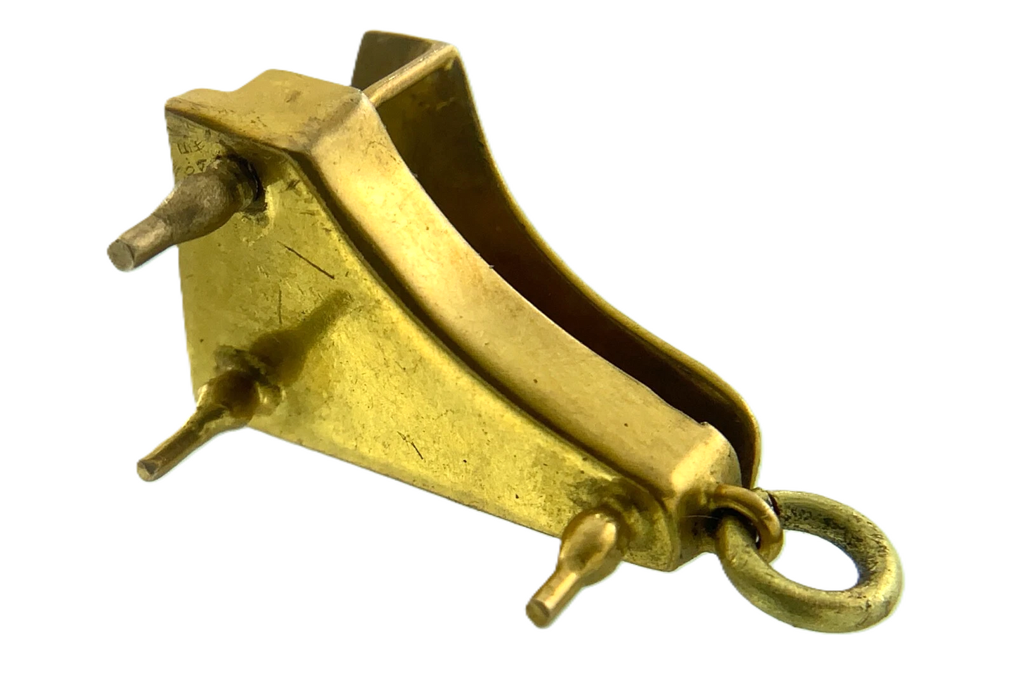 9K Yellow Gold Grand Piano Pendant Charm Tested AU088