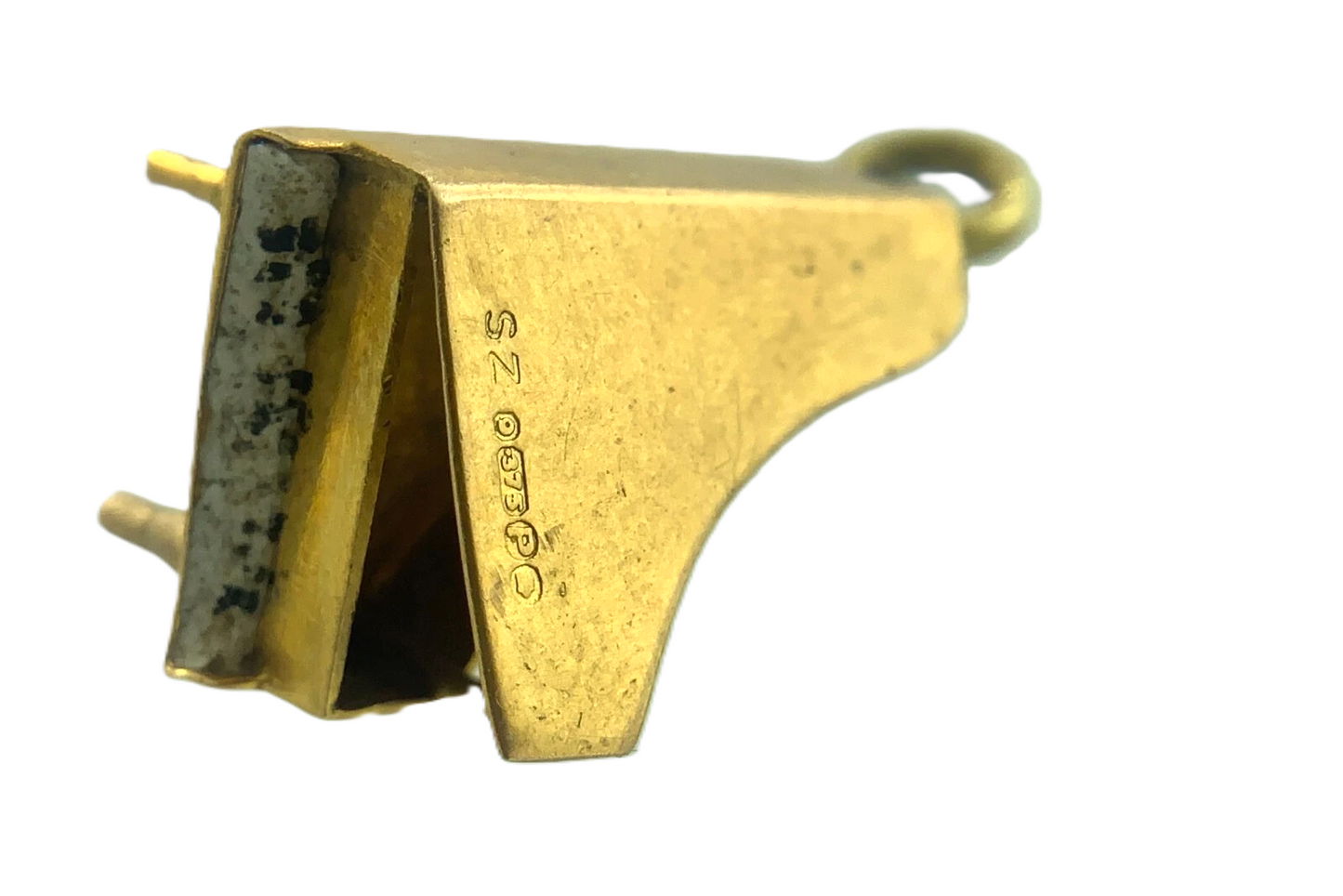 9K Yellow Gold Grand Piano Pendant Charm Tested AU088