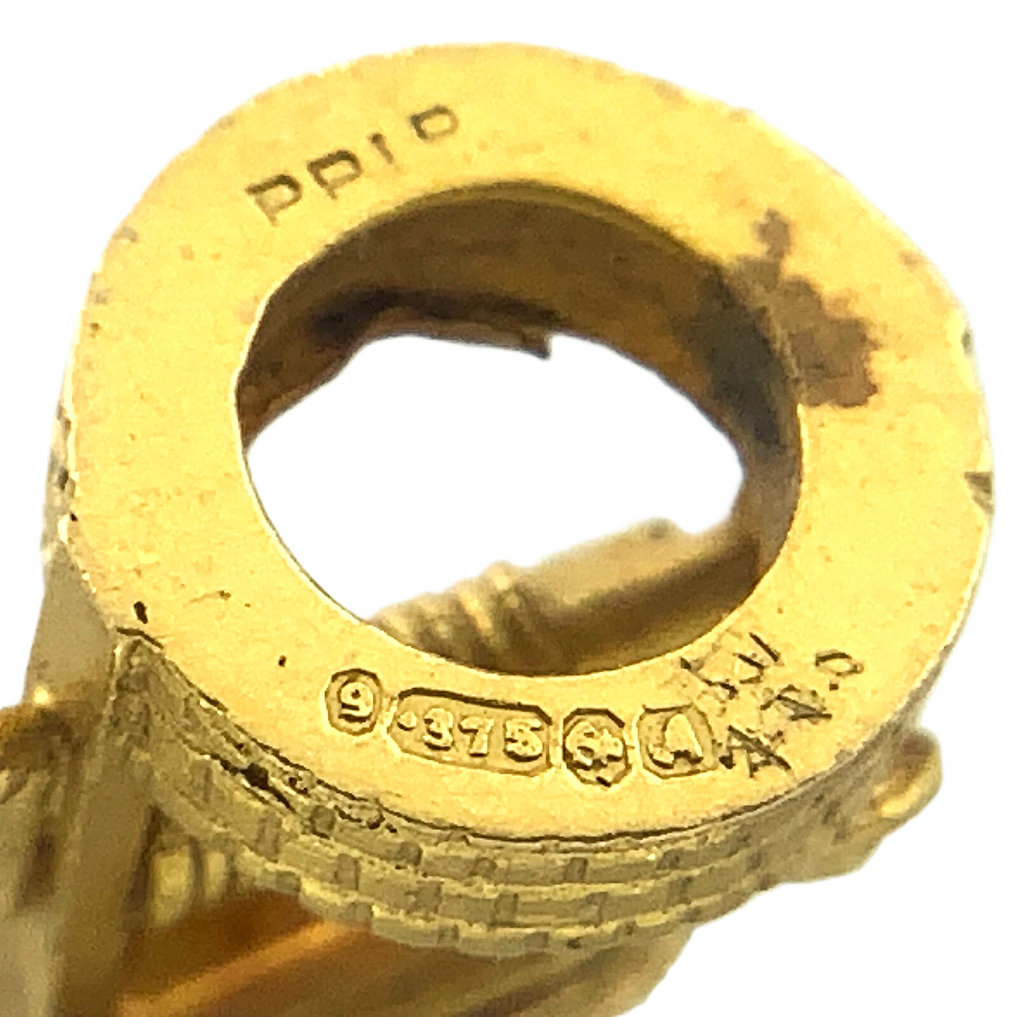 9K Yellow Gold Wishing Well Pendant Charm Tested AU092