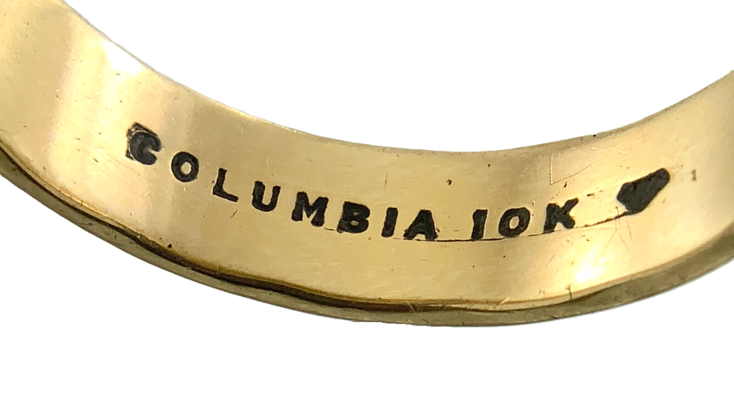 10K Yellow Gold Ring Columbia 10K Gold Band Size 8.5 AU152