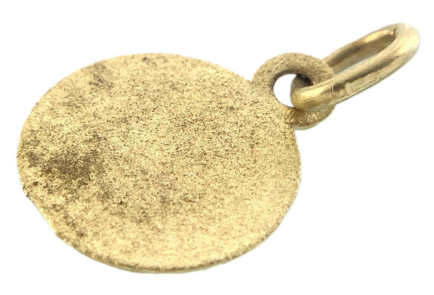 10K Yellow Gold Pendant Communion Medallion Religious AU160