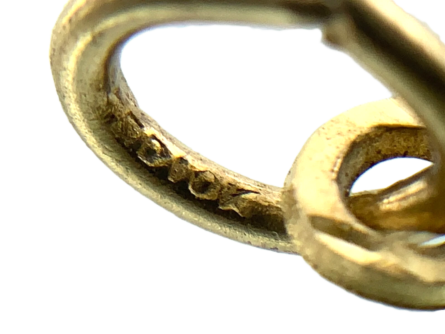 10K Yellow Gold Pendant Communion Medallion Religious AU160