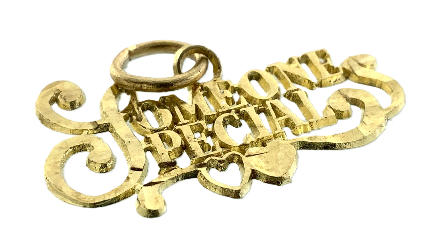 10K Yellow Gold Someone Special Pendant Gift For Loved One AU162