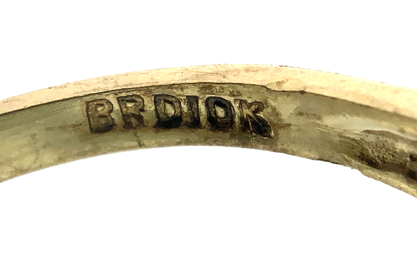 10K Yellow Gold Open Heart Ring Band Size Loose 5.5 AU174