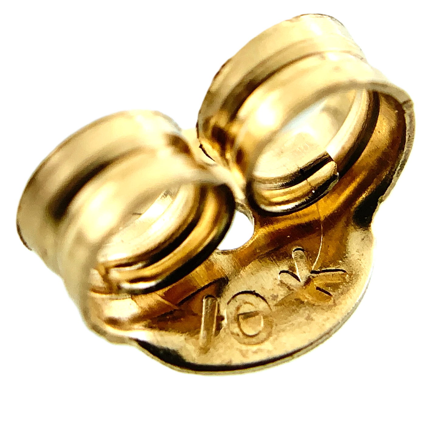 10K Yellow Gold Beautiful Heart Stud Earrings AU177