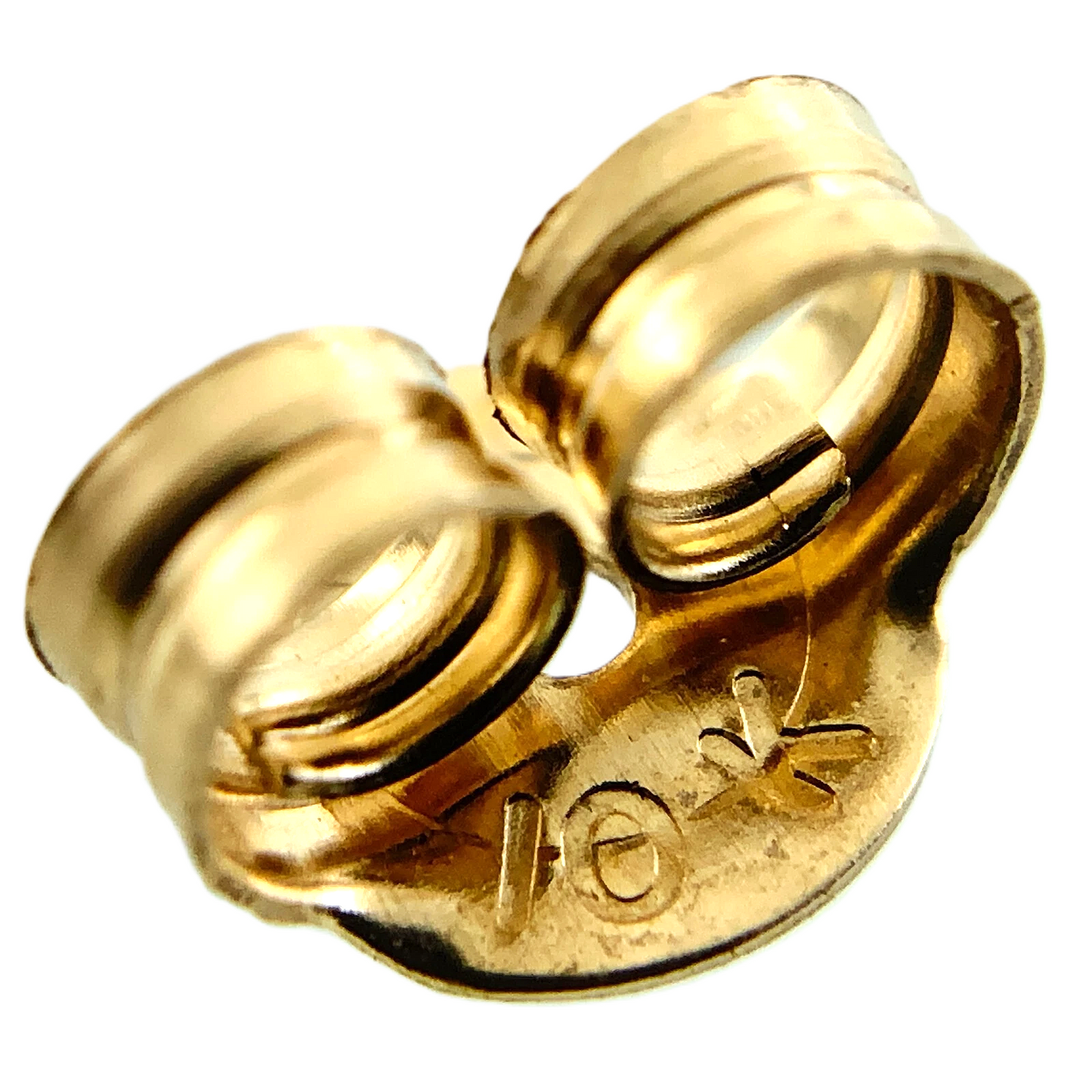 10K Yellow Gold Beautiful Heart Stud Earrings AU177