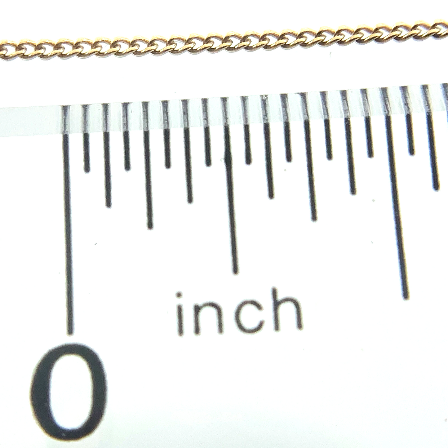 10K Yellow Gold Curb Chain 16 in x 1 mm AU184