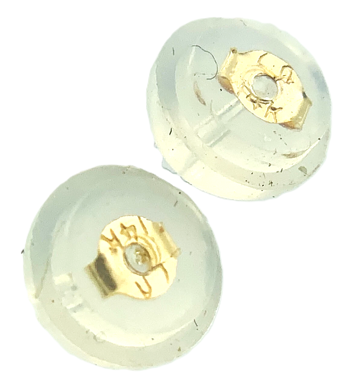 14K Yellow Gold Cubic Zirconia Stud Earrings Canada AU189