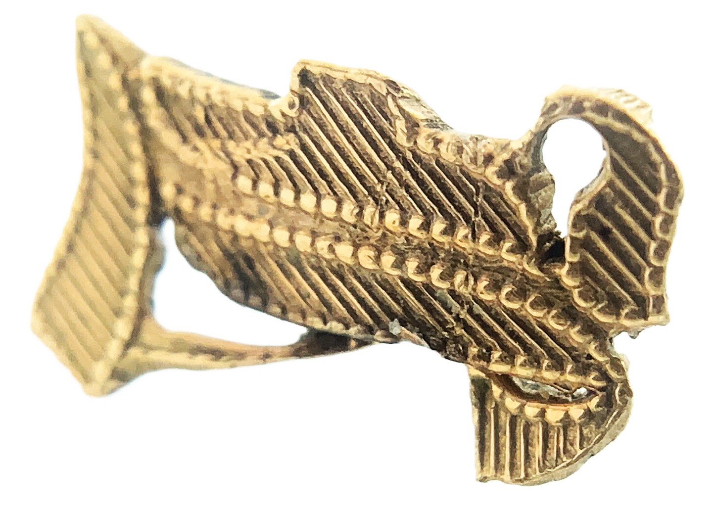 10K Yellow Gold Old English Letter L Broken Pin AU213