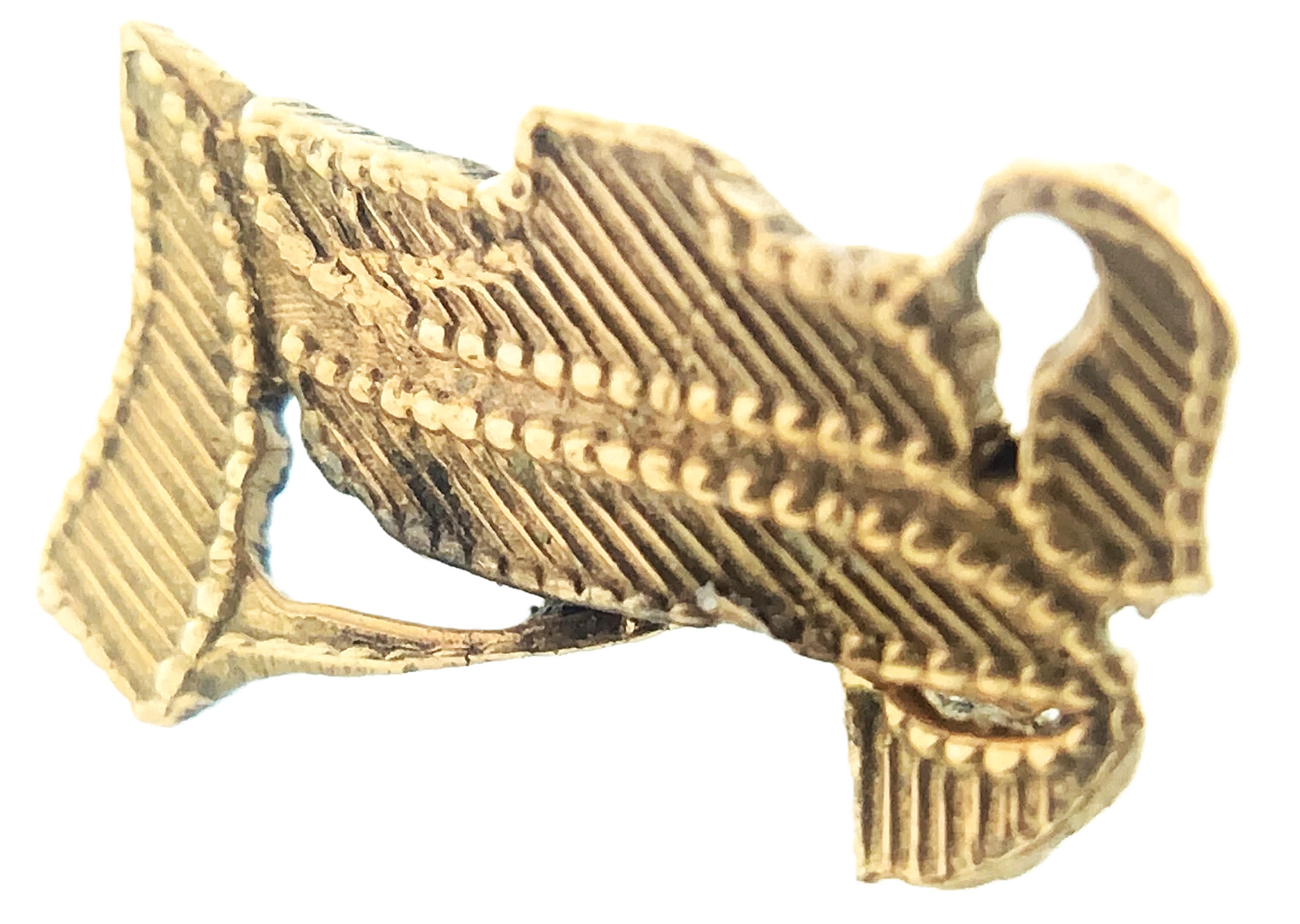 10K Yellow Gold Old English Letter L Broken Pin AU213